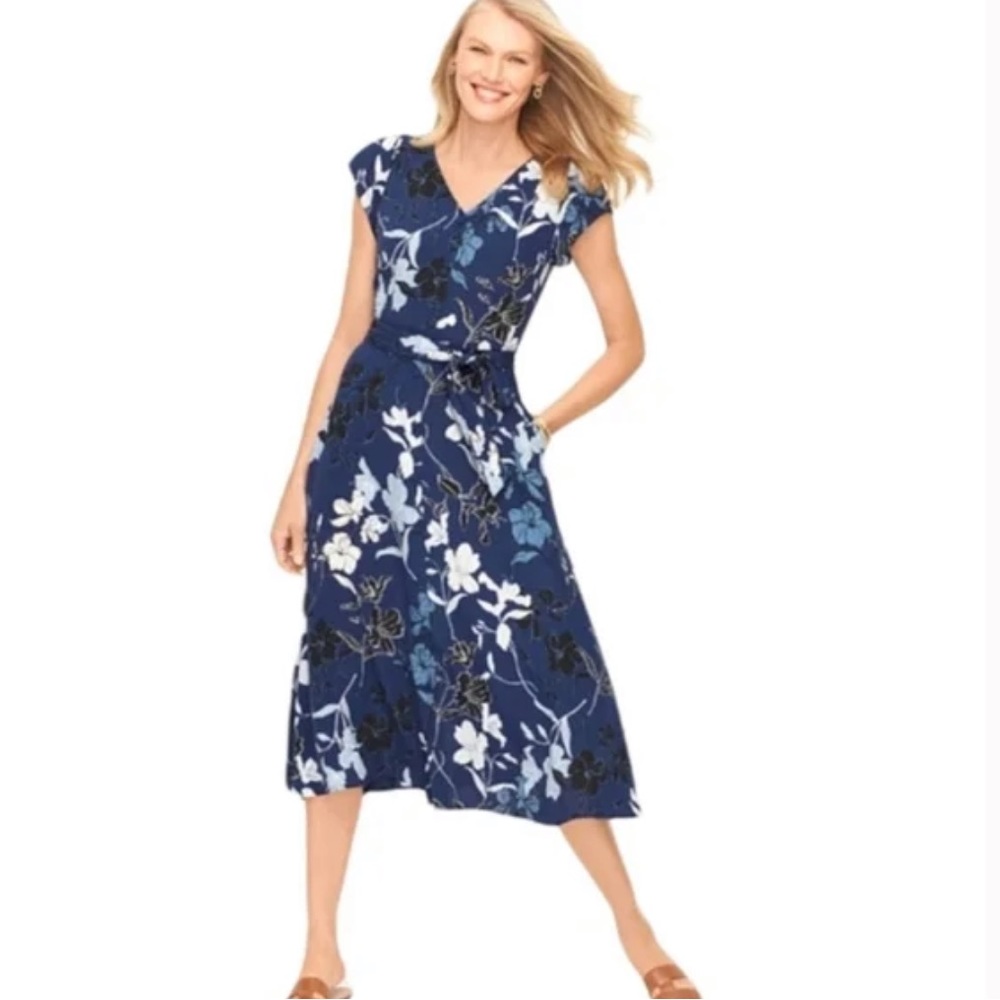 COPY - Talbots Plus Size Floral Dress